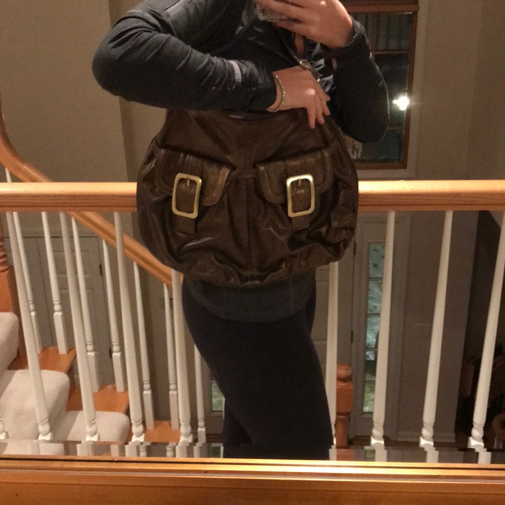 Bronze Leather Cole Haan shoulder bag - Picture 7 of 7